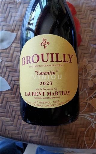Beaujolais Brouilly Laurent Martray Corentin 2023