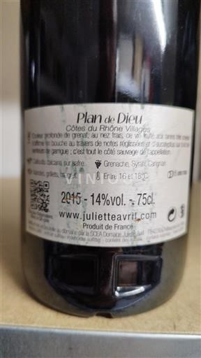 Rhône-dalen Côtes-du-Rhône-Villages Juliette Avril 2015