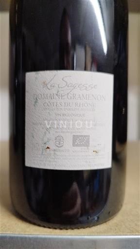 Vallée du Rhône Côtes-du-rhône Gramenon La Sagesse 2018