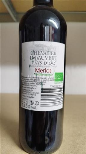 Languedoc-Roussillon Pays d'Oc Chevalier De Fauvert Merlot 2019