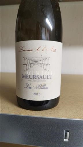 Bourgogne Meursault Grand Cru Domaine L'aste Les Pellans 2013