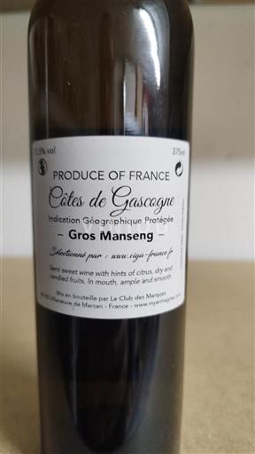 South West Côtes de Gascogne Gros Manseng Non-Vintage