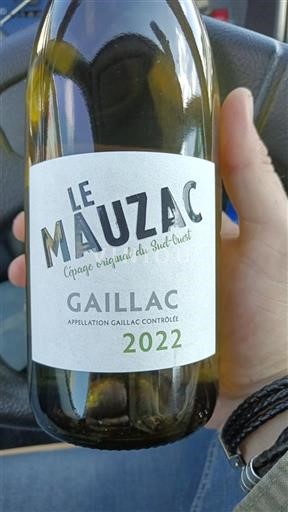 Vin Blanc sec Le Mauzac 2022 France Sud-Ouest Gaillac