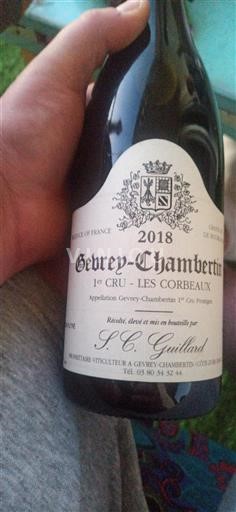 Bourgogne Gevrey-chambertin Premier Cru Sc Guillard Les Corbeaux 2018