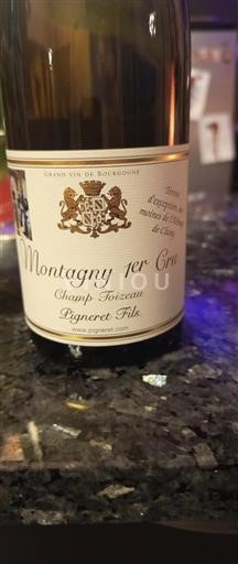 Bourgogne Premier Cru Pigneret Fils Champ Toizeau 2022
