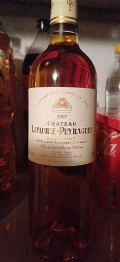 Bordeaux Sauternes Grand Cru Château Lafauriepeyraguey 2007