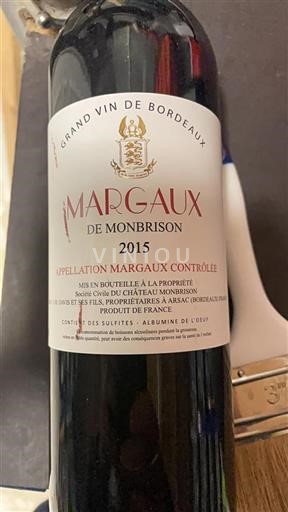 Bordeaux Margaux Château Monbrison 2015