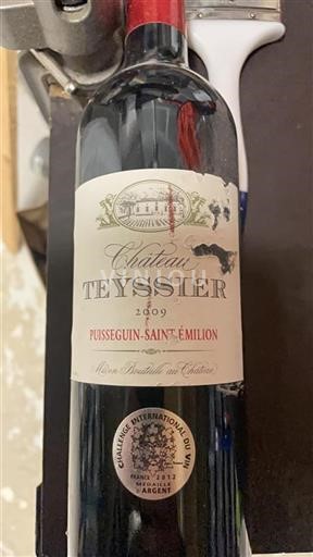 Bordeaux Puisseguin-saint-émilion Château Teyssier 2009