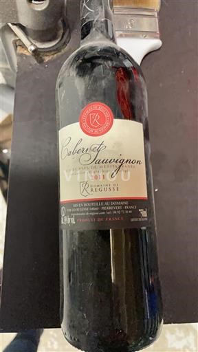 Vin Rouge sec Cabernet Sauvignon Domaine Régusse 2011 France Provence