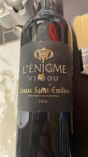 Bordeaux Lussac-saint-émilion L'énigme 2016