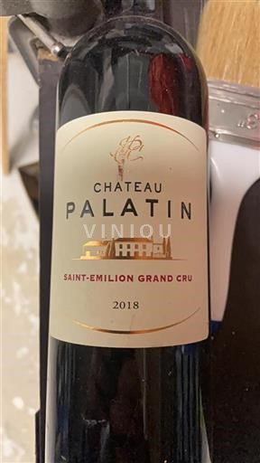 Bordeaux Saint-Émilion Grand Cru Grand Cru Château Palatin 2018
