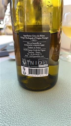Rhône-dalen Côtes-du-Rhône-Villages Domaine Grand Ribe 2022