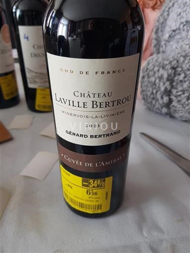 Languedoc Minervois-la-livinière Château Laville Bertrou de l'Amiral 2021