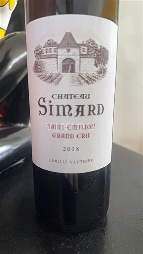 Bordeaux Saint-Émilion Grand Cru Grand Cru Château Simard 2018