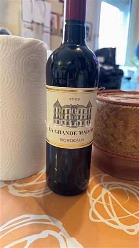 Vin Rouge sec La Grande Maison 2023 France Bordeaux AOC