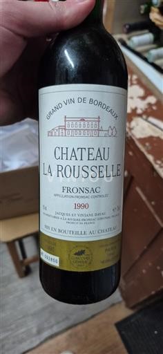 Bordeaux Fronsac Château La Rousselle 1990