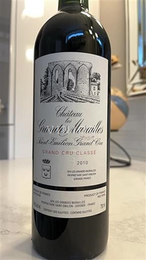 Bordeaux Saint-Émilion Grand Cru Château Les Grandes Murailles Cadeau Lucie et Jacques 2010
