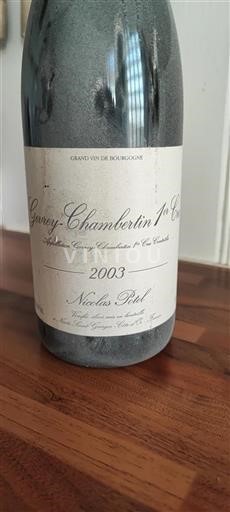 Bourgogne Gevrey-chambertin Premier Cru Nicolas Potel 2003