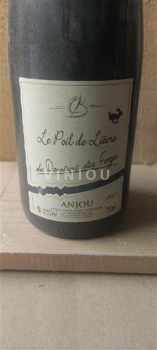 Vin Rouge sec Le Poil de Lièvre Domaine Des Forges 2012 France Vallée de la Loire Anjou
