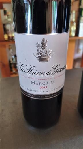 Bordeaux Margaux La Sirène De Giscours 2015