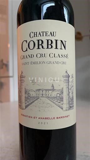 Bordéus Saint-Émilion Grand Cru Grand Cru Classé Château Corbin 2021