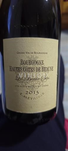 Bourgondië Hautes Côtes de Beaune L.métairie Les Beaux Sites 2013