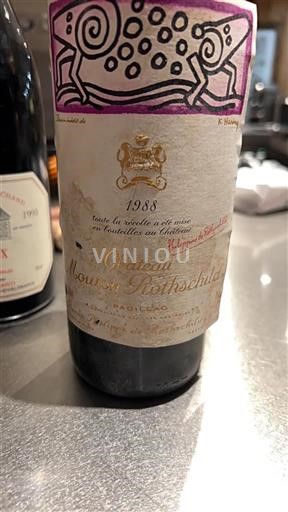 Bordeaux Pauillac Grand Cru Château Mouton Rothschild 1988