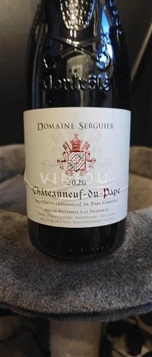 Rhônen laakso Châteauneuf-du-Pape Domaine Serguier 2020