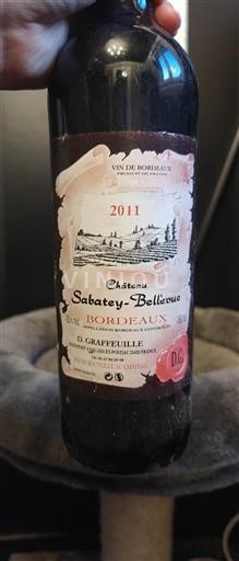 Bordeaux Sabatey Bellevue 2011