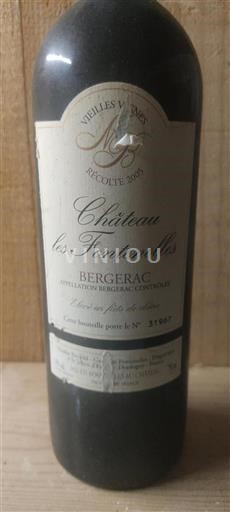 Lounais-Ranska Bergerac Les Fontenelles Vieilles Vignes 2005