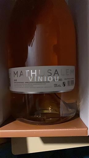 Vin Rosé sec Mathusalem 2023 France Provence Côtes-de-provence
