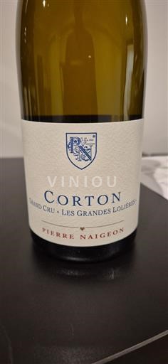 Borgoña Corton Grand Cru Pierre Naigeon Les Grandes Lolières 2020