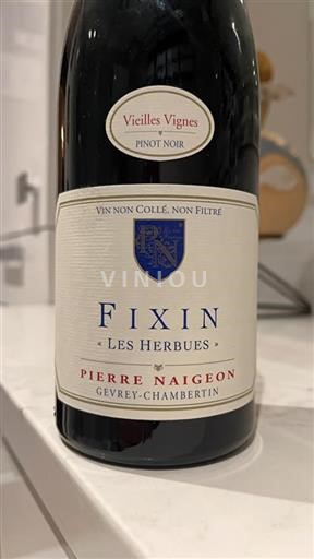 Borgoña Fixin Pierre Naigeon Les Herbues Vieilles Vignes 2015