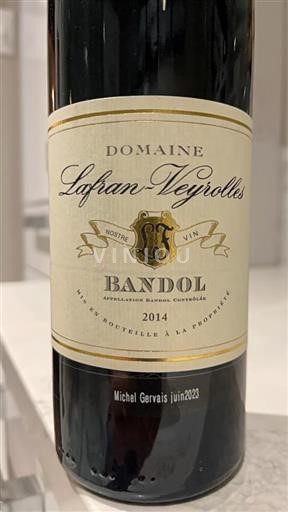 Provence Bandol Domaine Lafranveyrolles Cadeau Michel Gervais 2014
