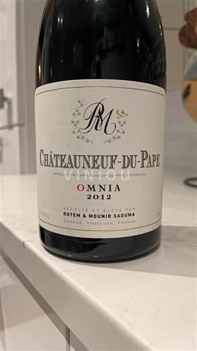 Valle del Rodano Châteauneuf-du-Pape Rotem & Mounir Saouma Omnia 2012