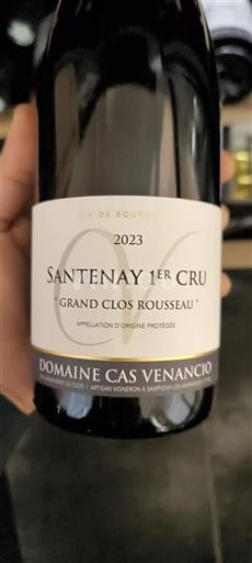 Bourgogne Ospecificerad Premier Cru Domaine Cas Venancio Grand Clos Rousseau 2023