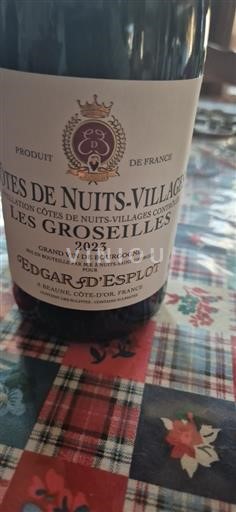 Burgund Côte de Nuits Villages Edgar Esplot Les Groseilles 2023