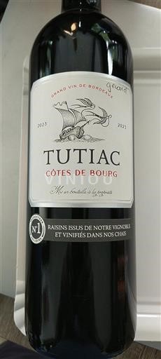 Bordeaux Côtes-de-bourg Tutiac 2023