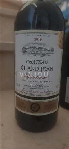 Bordeaux Château Grand Jean Réservée 2019