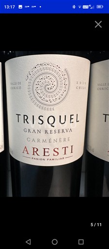 Curico Valley Määrittelemätön Aresti Trisquel Gran Reserva 2019
