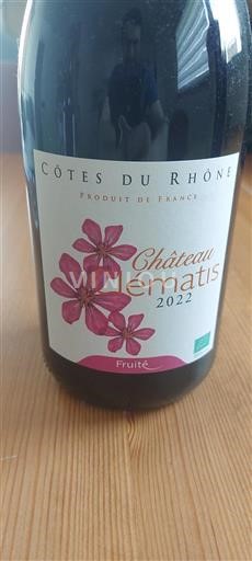 Rhônedalen Côtes du Rhône Château Clématis Fruité 2022