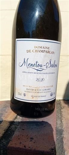 Loire Valley Menetou-Salon Domaine Champarlan 2020