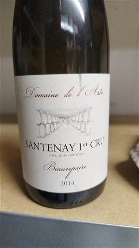 Bourgogne Santenay Premier Cru Domaine L'aste Beaurepaire 2014