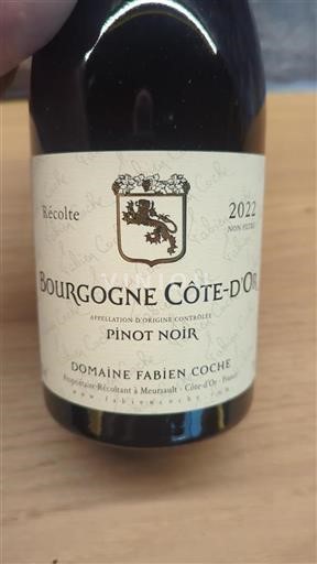 Bourgondië Bourgogne Côte d'Or Domaine Fabien Coche 2022