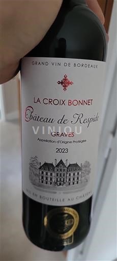 Bordeaux Graves Respide La Croix Bonnet 2023