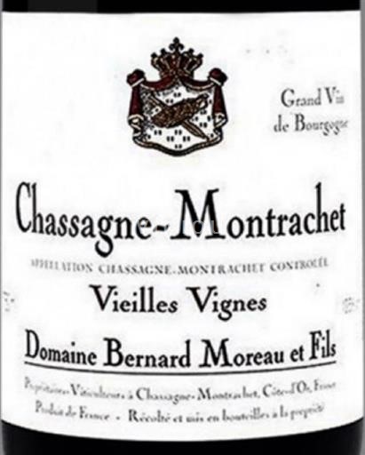 Burgundi Chassagne-Montrachet Bernard Moreau & Fils Vieilles vignes 2014