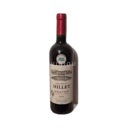 Vin Rouge sec Château Millet 2020 France Bordeaux Graves AOC