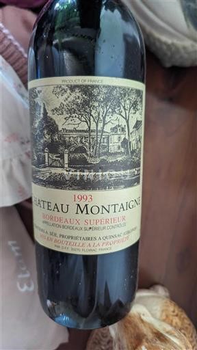 Bordeaux Bordeaux Supérieur Château Montaigne 1993