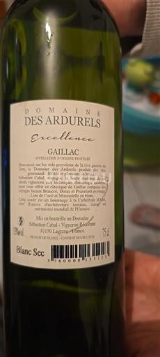 Südwestfrankreich Gaillac Domaine Des Ardurels Excellence Ohne Jahrgang