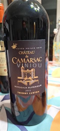 Bordeaux Bordeaux supérieur Château Camarsac Prince Noir 2015